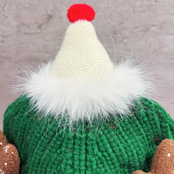 Christmas Elf Hat, Christmas Reindeer Hat, Santa Hat, Christmas Knitted Hat - Picture 4 of 8